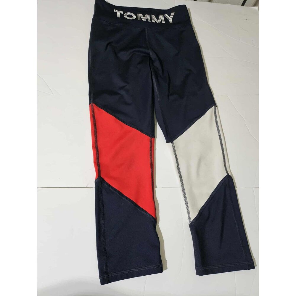 Tommy Hilfiger Sport Colorblock Leggings – Size Small – Red White Blue - Picture 2 of 4